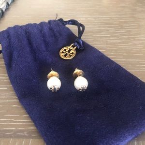 Tory Burch pearl stud earrings